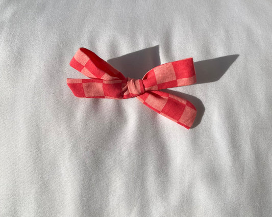 Pink Checked Mini Clippie
