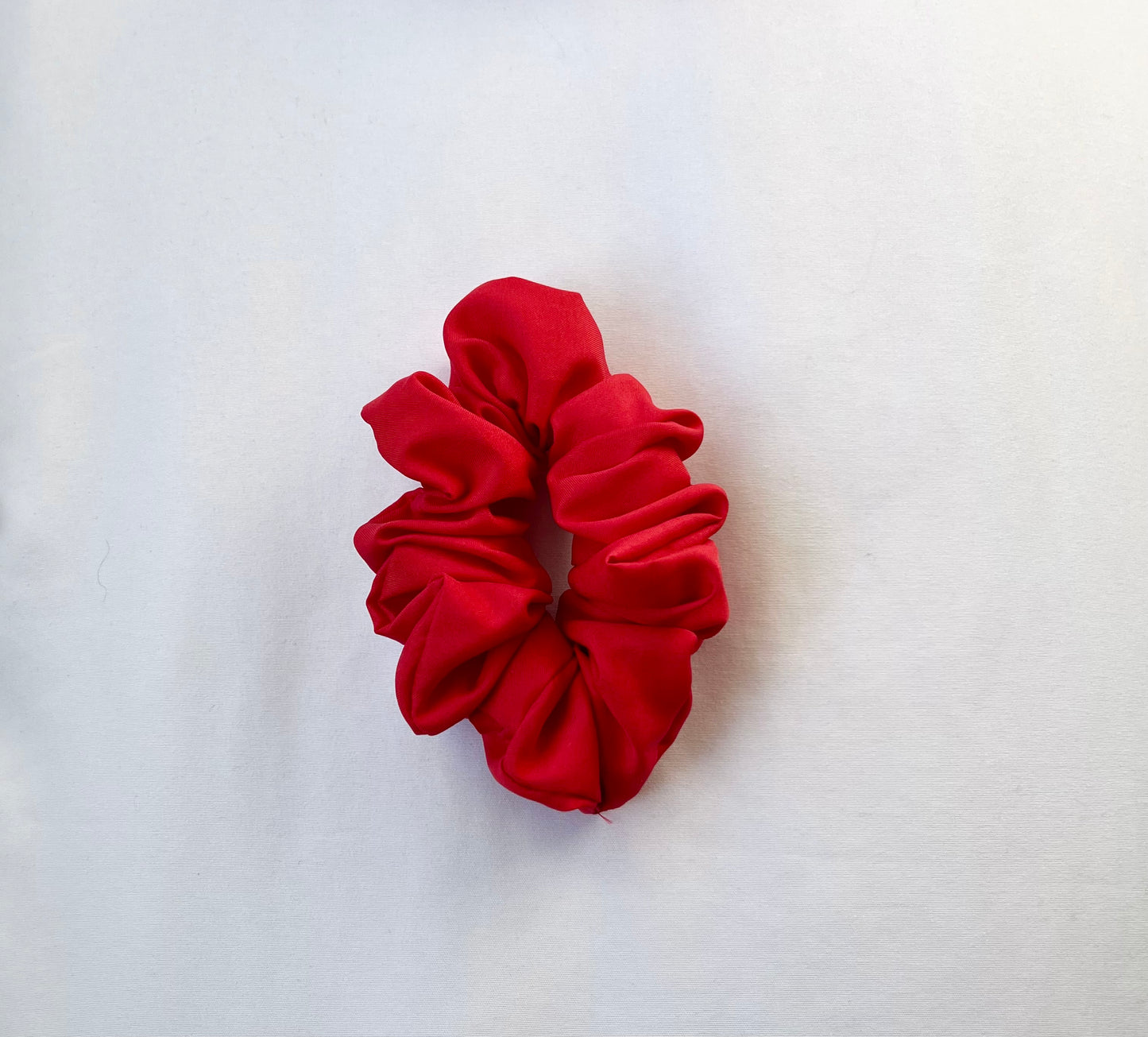 Red Silk Scrunchie