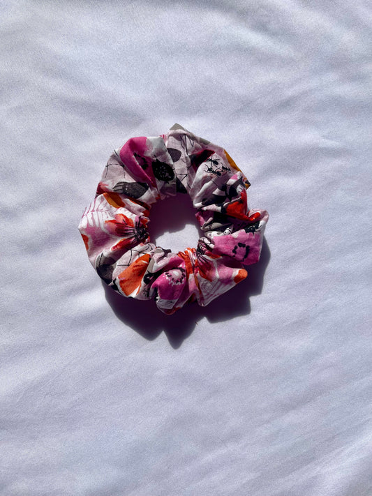 Creepy Crawly Floral Scrunchie
