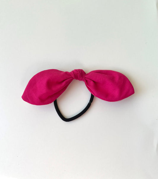 Hot Pink Pony Bow